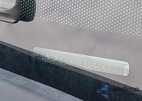 2016 Honda Fit Ex from USA, damaged, VIN JHMGK5H71GX041650